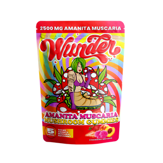Wunder - 500mg Amanita Muscaria Gummies | Strawberry Nectarine