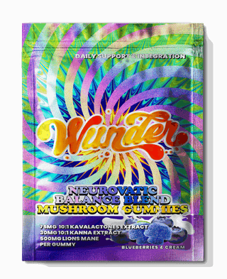 Wunder - Blueberries & Cream 75mg Kava + 500mg Lions Mane Neurovatic