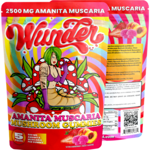 Wunder 2500 MG Amanita Muscaria Mushroom Gummies